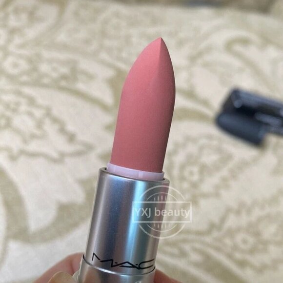 New in Box MAC Powder Kiss Matte Lipstick~Mull It Over~Full size 3 g/0.1 oz - Picture 3 of 6